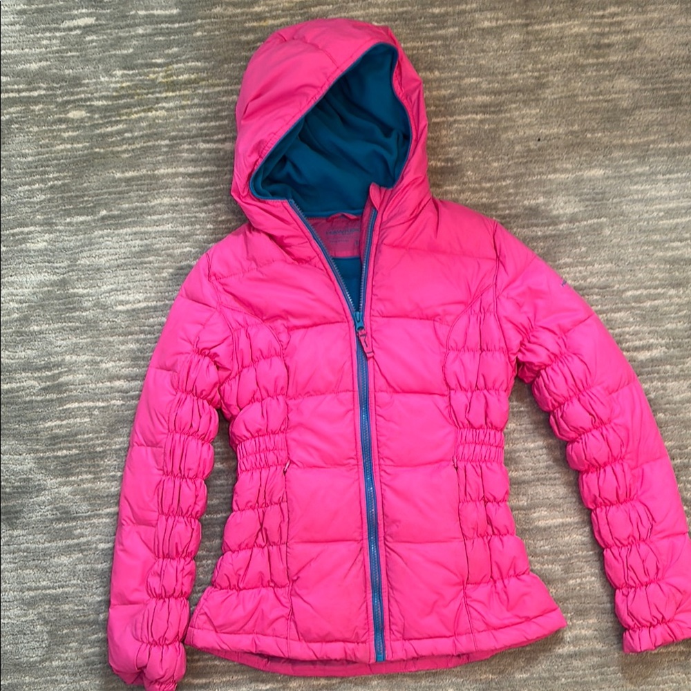 Hawke & Co Pink and Blue Puffer Jacket with Hood